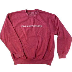 Make Heaven Crowded Sweatshirt Woman’s Size Large